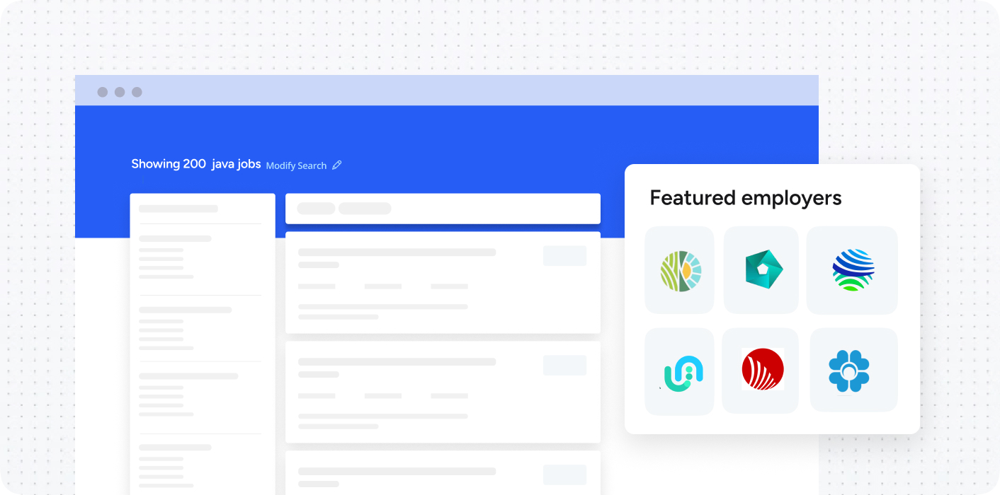 Illustration of a branded company profile page