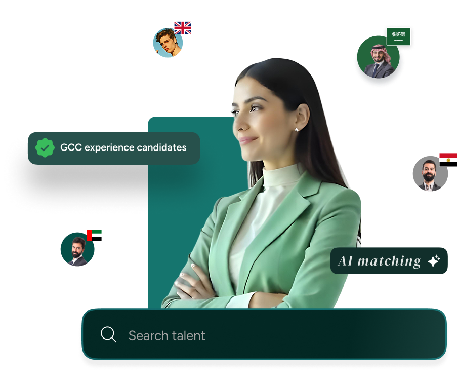 Illustration of AI-powered CV search and candidate matching