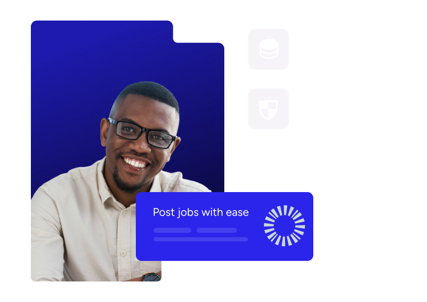 Careers website and hiring channel preview on a device