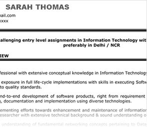 Text Resume